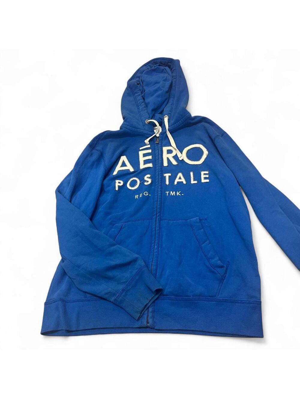 Y2k Aeropostale blue zip up hoodie jacket